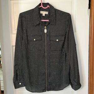 Michael Kors new without tags zip top size large
